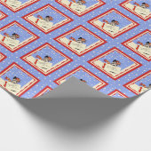 Scottish Terrier Merry Happy Nieuwjaar Cadeaupapier (Hoek)