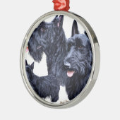 Scottish Terrier Metalen Ornament (Links)