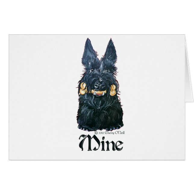 Scottish Terrier "Mine!" (Voorkant Horizontaal)