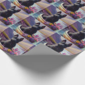 Scottish Terrier op een peddel: Een Schilderachtig Cadeaupapier (Hoek)