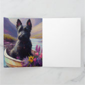 Scottish Terrier op een peddel: Een Schilderachtig Kaart (Binnen)