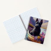 Scottish Terrier op een peddel: Een Schilderachtig Notitieboek (Binnen)