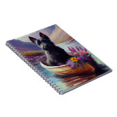 Scottish Terrier op een peddel: Een Schilderachtig Notitieboek (Rechterzijde)