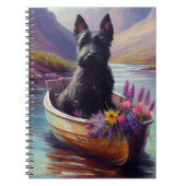 Scottish Terrier op een peddel: Een Schilderachtig Notitieboek (Voorkant)
