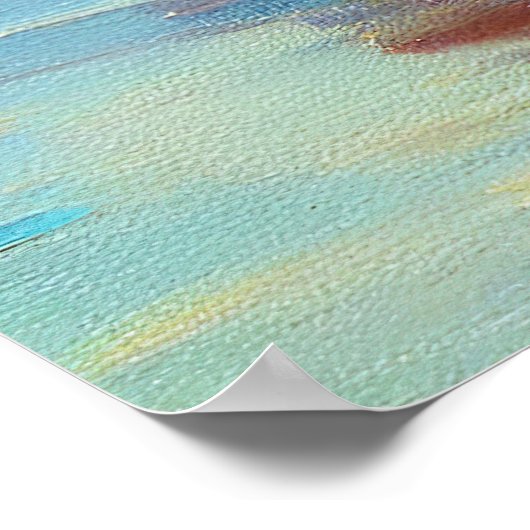 Scottish Terrier op een peddel: Een Schilderachtig Poster (Hoek)