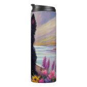 Scottish Terrier op een peddel: Een Schilderachtig Thermosbeker (Geroteerd rechts)