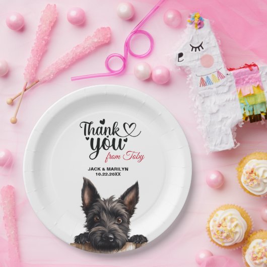 Scottish Terrier Papieren Bordje (Feest)