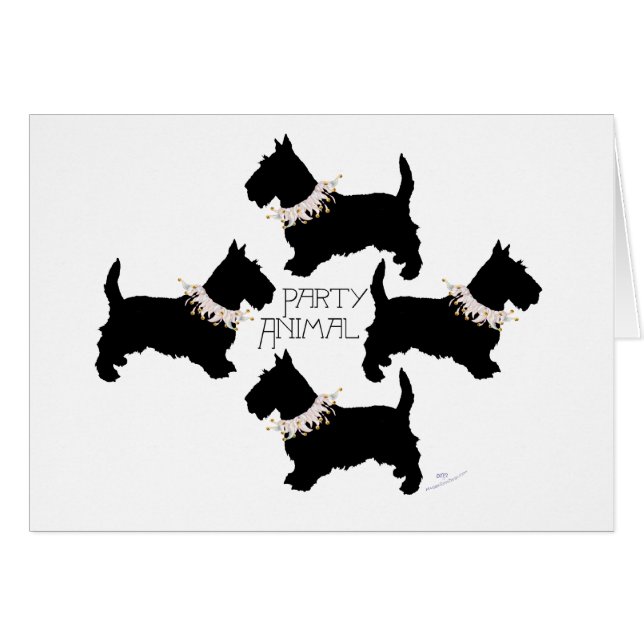 Scottish Terrier Party (Voorkant Horizontaal)