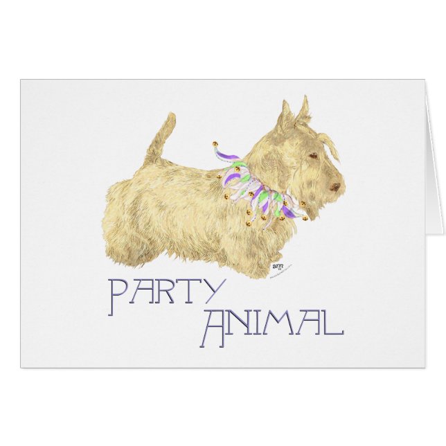 Scottish Terrier Party Animal (Voorkant Horizontaal)