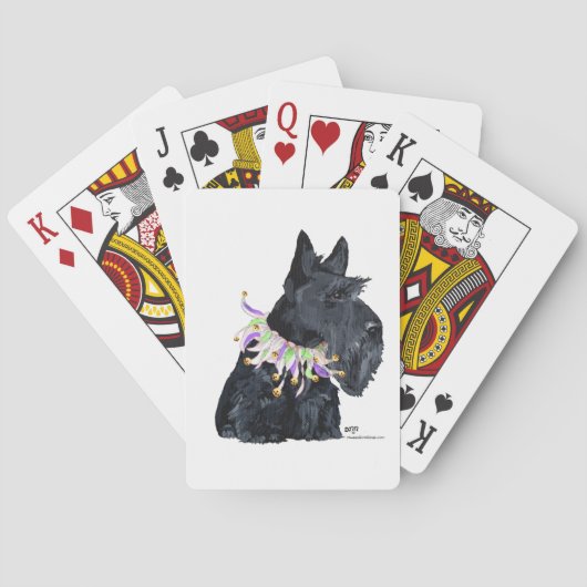 Scottish Terrier Party Animal Pokerkaarten (Achterkant)