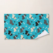 Scottish Terrier Paws and Botten Blue Bad Handdoek (Handdoek)