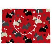 Scottish Terrier Paws and Botten Red Groot Cadeauzakje (Voorkant)