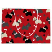 Scottish Terrier Paws and Botten Red Groot Cadeauzakje (Achterkant)