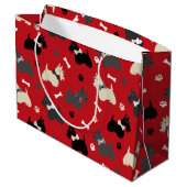 Scottish Terrier Paws and Botten Red Groot Cadeauzakje (Achterkant Gekanteld)
