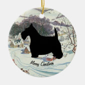 Scottish Terrier Personalize Keramisch Ornament (Voorkant)