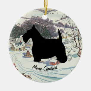 Scottish Terrier Personalize Keramisch Ornament