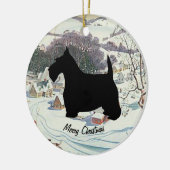 Scottish Terrier Personalize Keramisch Ornament (Links)