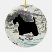 Scottish Terrier Personalize Keramisch Ornament (Achterkant)