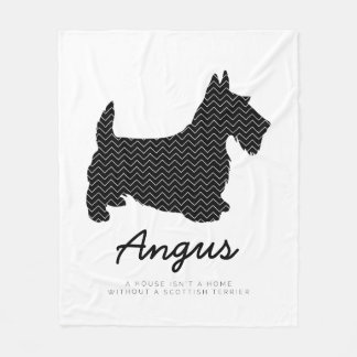 Scottish Terrier Personalized Fleece Deken