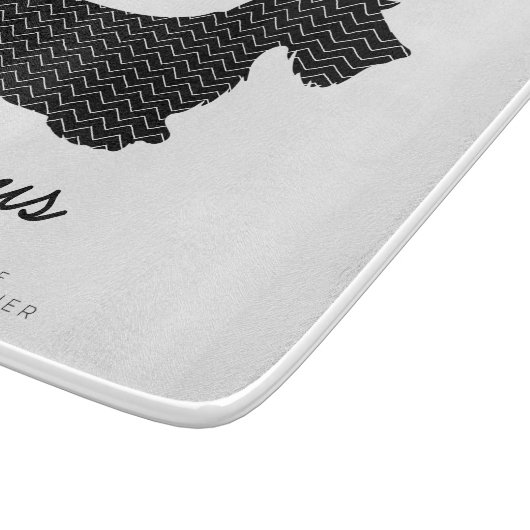 Scottish Terrier Personalized Snijplank (Hoek)