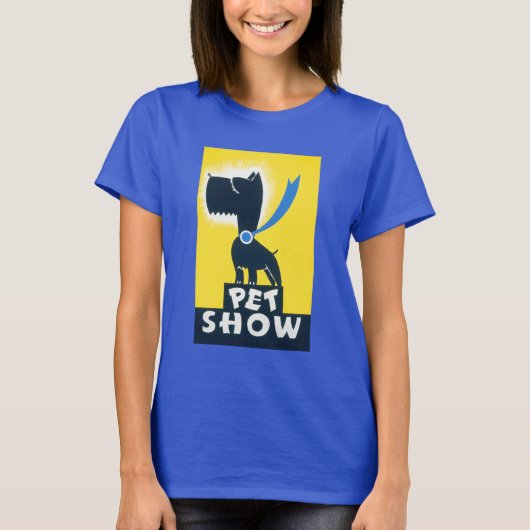 Scottish Terrier Pet Show Pop-Art T-shirt (Voorkant)