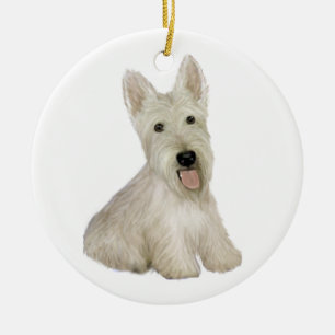 Scottish Terrier - piepend Keramisch Ornament