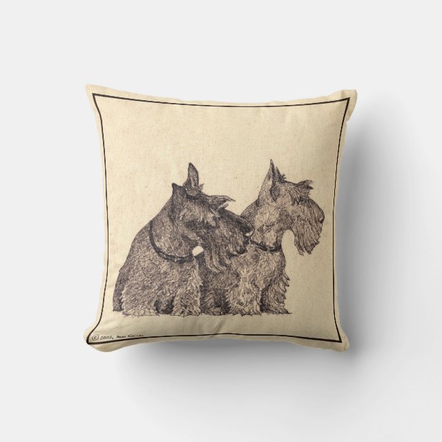 Scottish Terrier Pillow Kussen (Voorkant)
