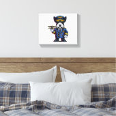 Scottish Terrier Pilot Canvas Afdruk (Insitu (Slaapkamer))