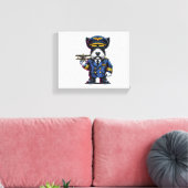 Scottish Terrier Pilot Canvas Afdruk (Insitu (Woonkamer))