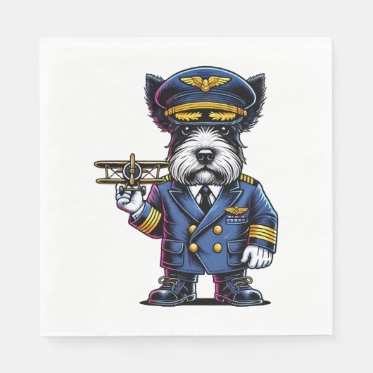 Scottish Terrier Pilot Servet (Voorkant)