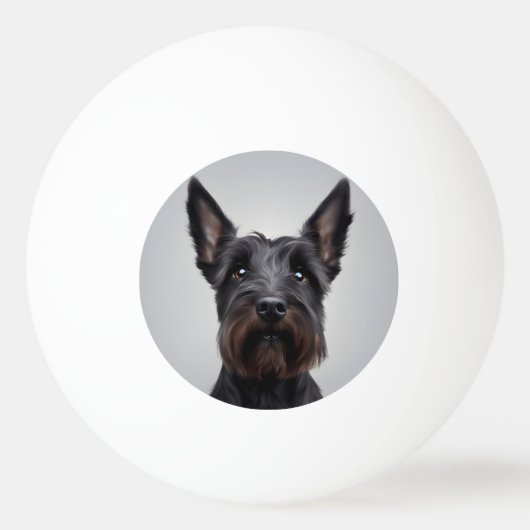 Scottish Terrier Pingpongbal (Voorkant)