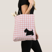Scottish Terrier Pink Canvas tas (Dichtbij)