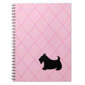 Scottish Terrier Pink Notitieboek (Voorkant)
