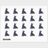 Scottish Terrier Play met mij! Vierkante Sticker (Vel)