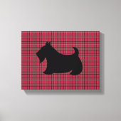 Scottish Terrier Play Wall Art Canvas Afdruk (Voorkant)
