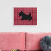 Scottish Terrier Play Wall Art Canvas Afdruk (Insitu (Woonkamer))