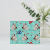 Scottish Terrier Portrait Briefkaart (Staand voorkant)
