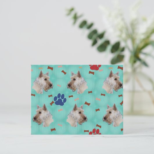 Scottish Terrier Portrait Briefkaart (Staand voorkant)