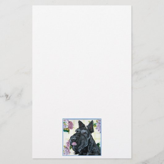 Scottish Terrier Portrait Briefpapier (Voorkant)