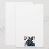 Scottish Terrier Portrait Briefpapier (Voorkant / Achterkant)