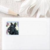 Scottish Terrier Portrait Etiket (Insitu)