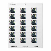Scottish Terrier Portrait Etiket (Full Sheet)