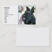 Scottish Terrier Portrait Visitekaartje (Voorkant / Achterkant)