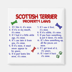 SCOTTISH TERRIER Property Laws 2 Magneet