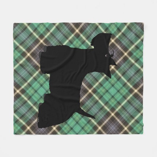Scottish Terrier Pset Fleece Blanket (Voorkant (Horizontaal))