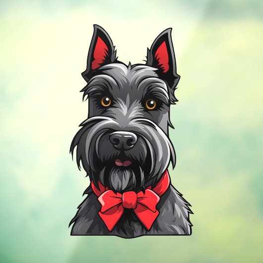 Scottish Terrier Raamsticker (Vel 3)