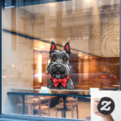 Scottish Terrier Raamsticker (Cafe Raam)
