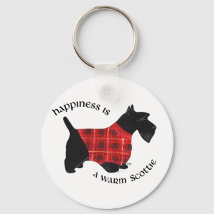 Scottish Terrier Red & Black Plays Sweater Sleutelhanger