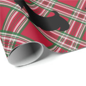 Scottish Terrier Red Plaid Wrapping Paper Cadeaupapier (Rol Hoek)