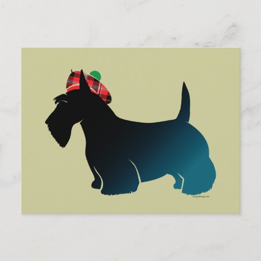 Scottish Terrier Red Play Pet Briefkaart (Voorkant)